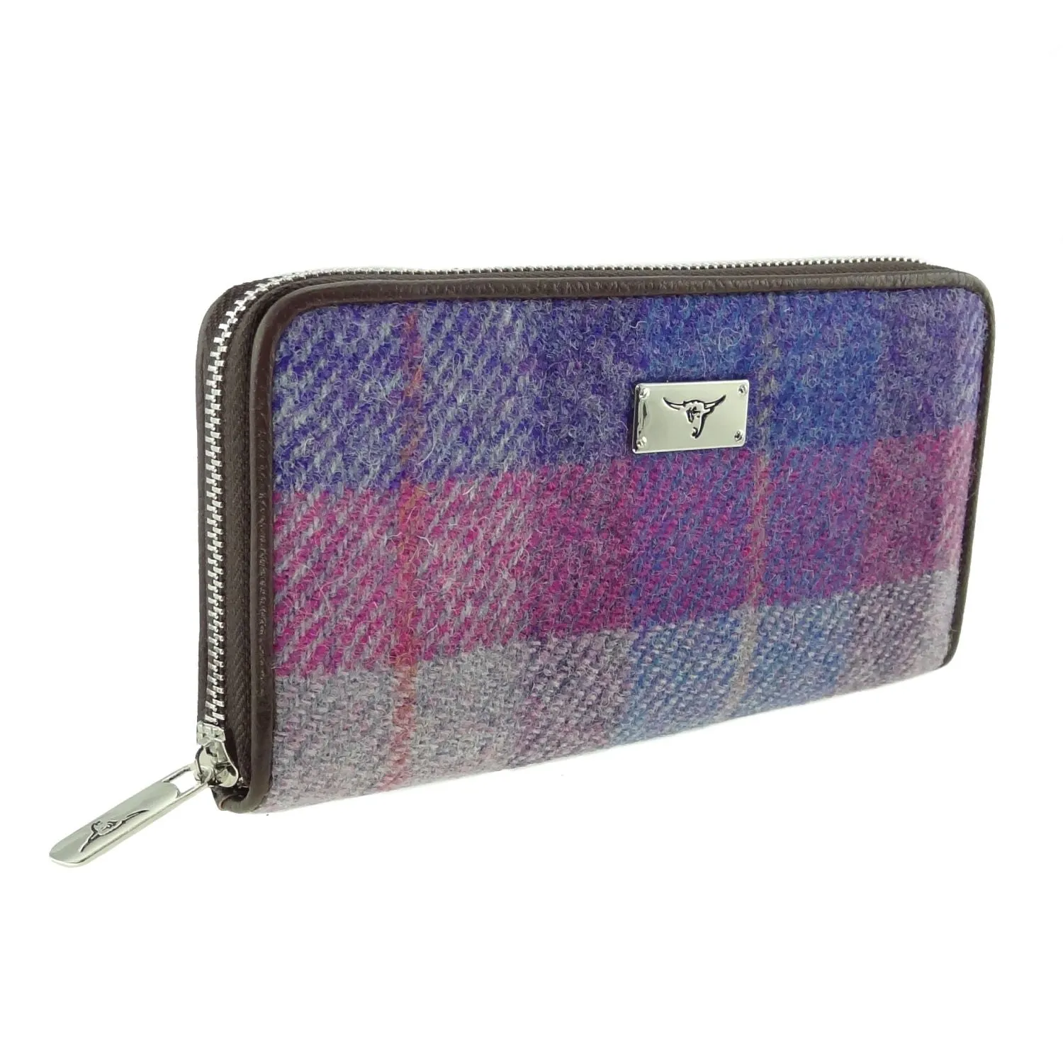 Long Zip Purse 'Staffa' with Harris Tweed