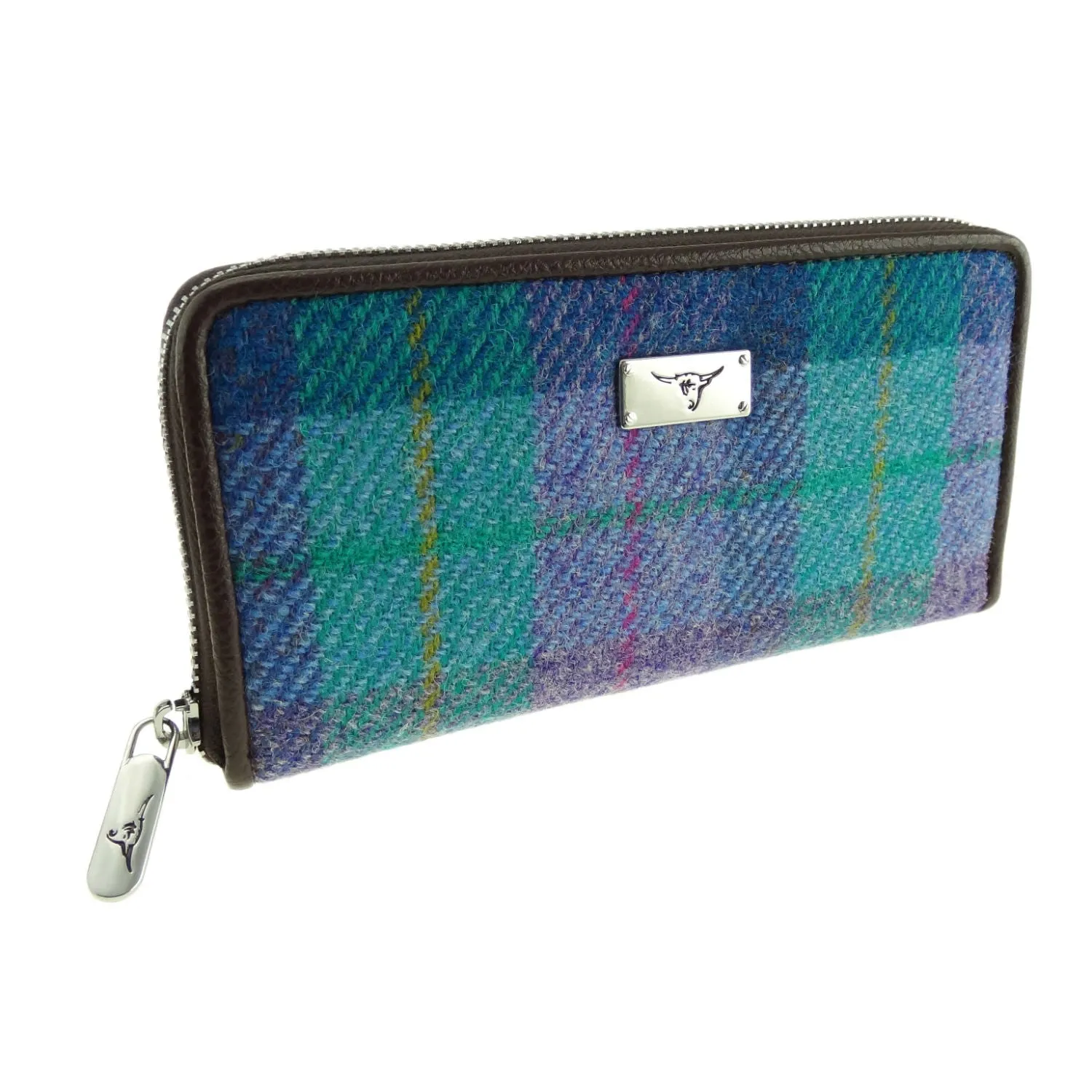 Long Zip Purse 'Staffa' with Harris Tweed