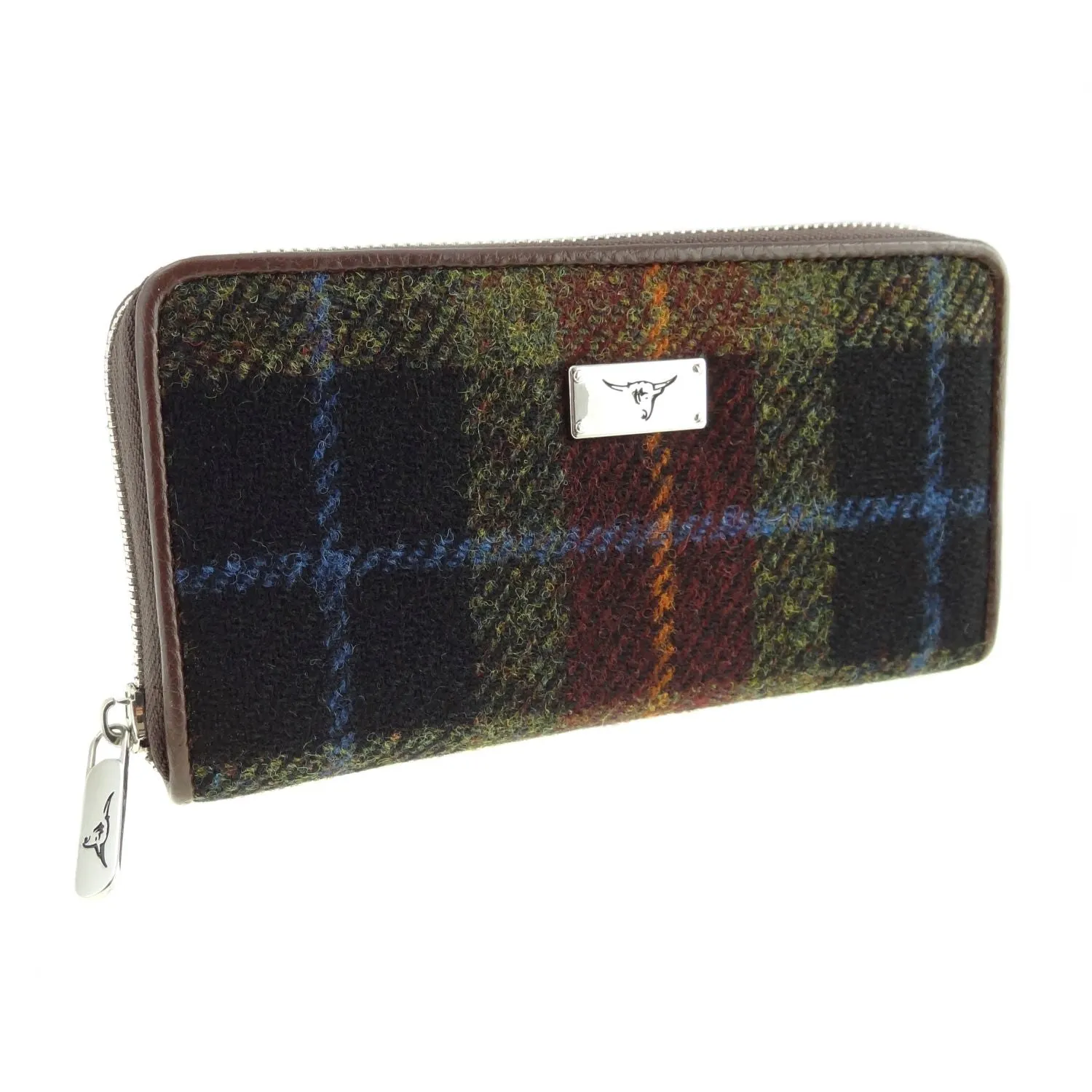 Long Zip Purse 'Staffa' with Harris Tweed