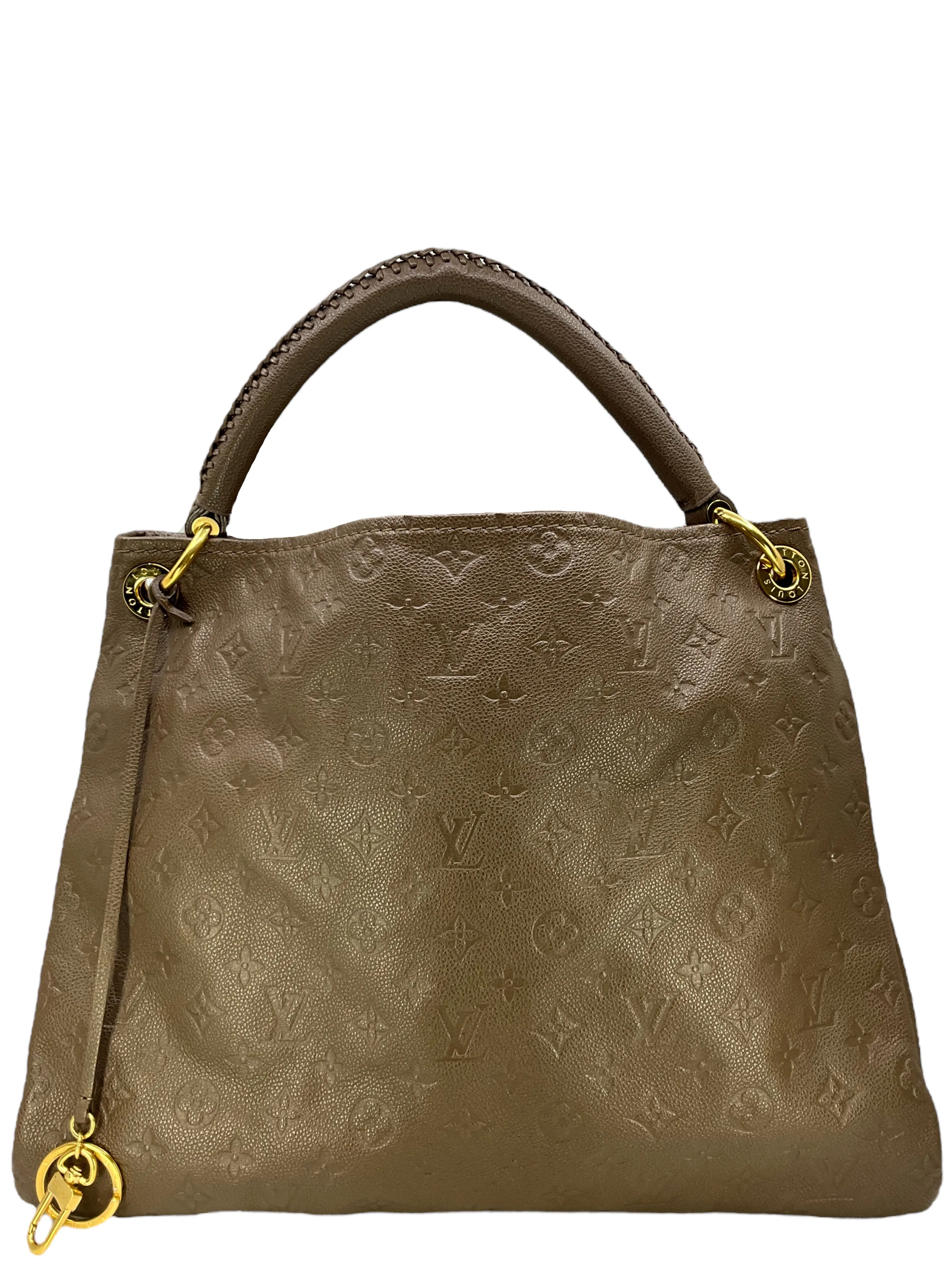 Louis Vuitton Artsy Brown Leather Monogram Handbag