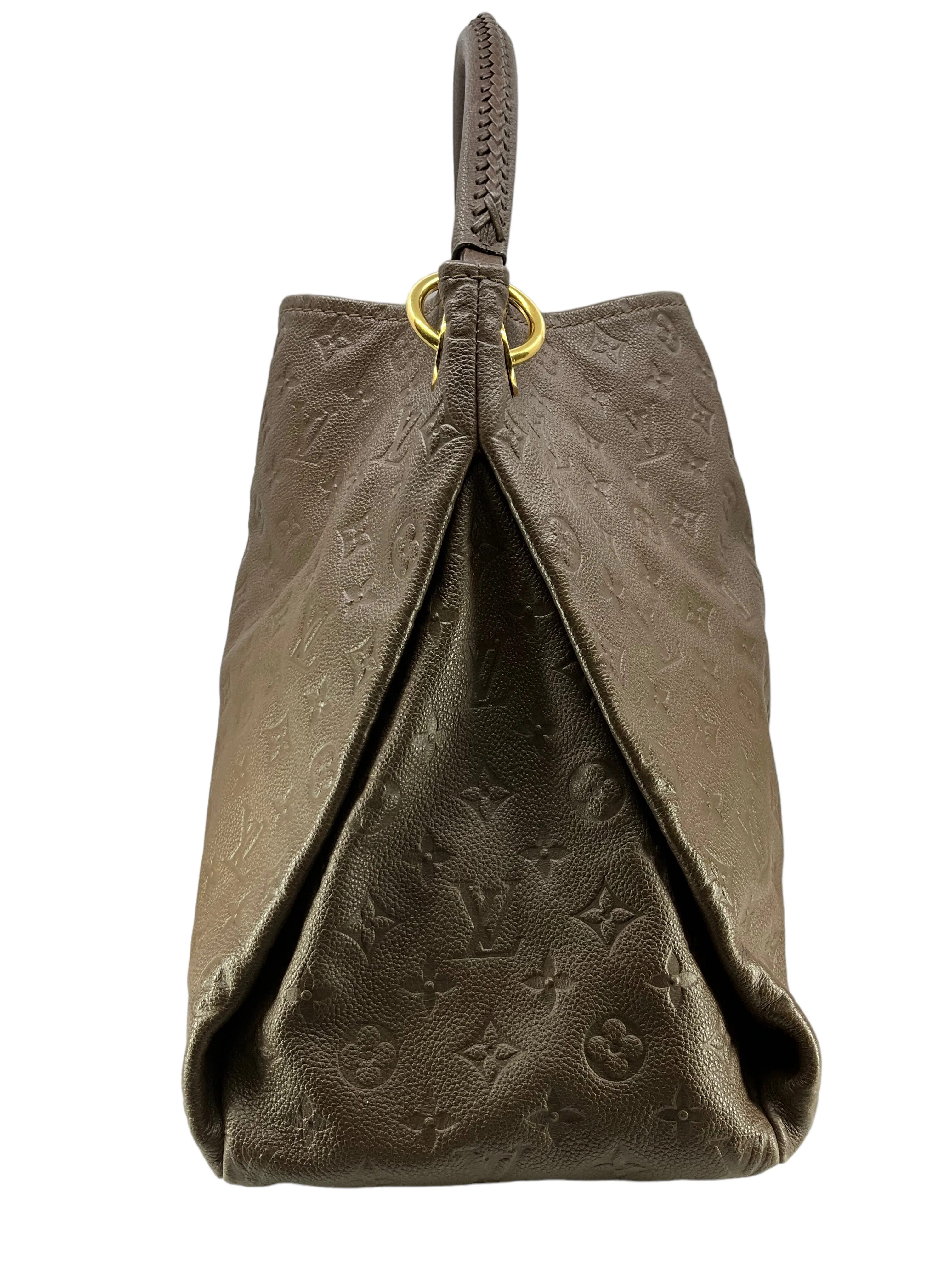 Louis Vuitton Artsy Brown Leather Monogram Handbag