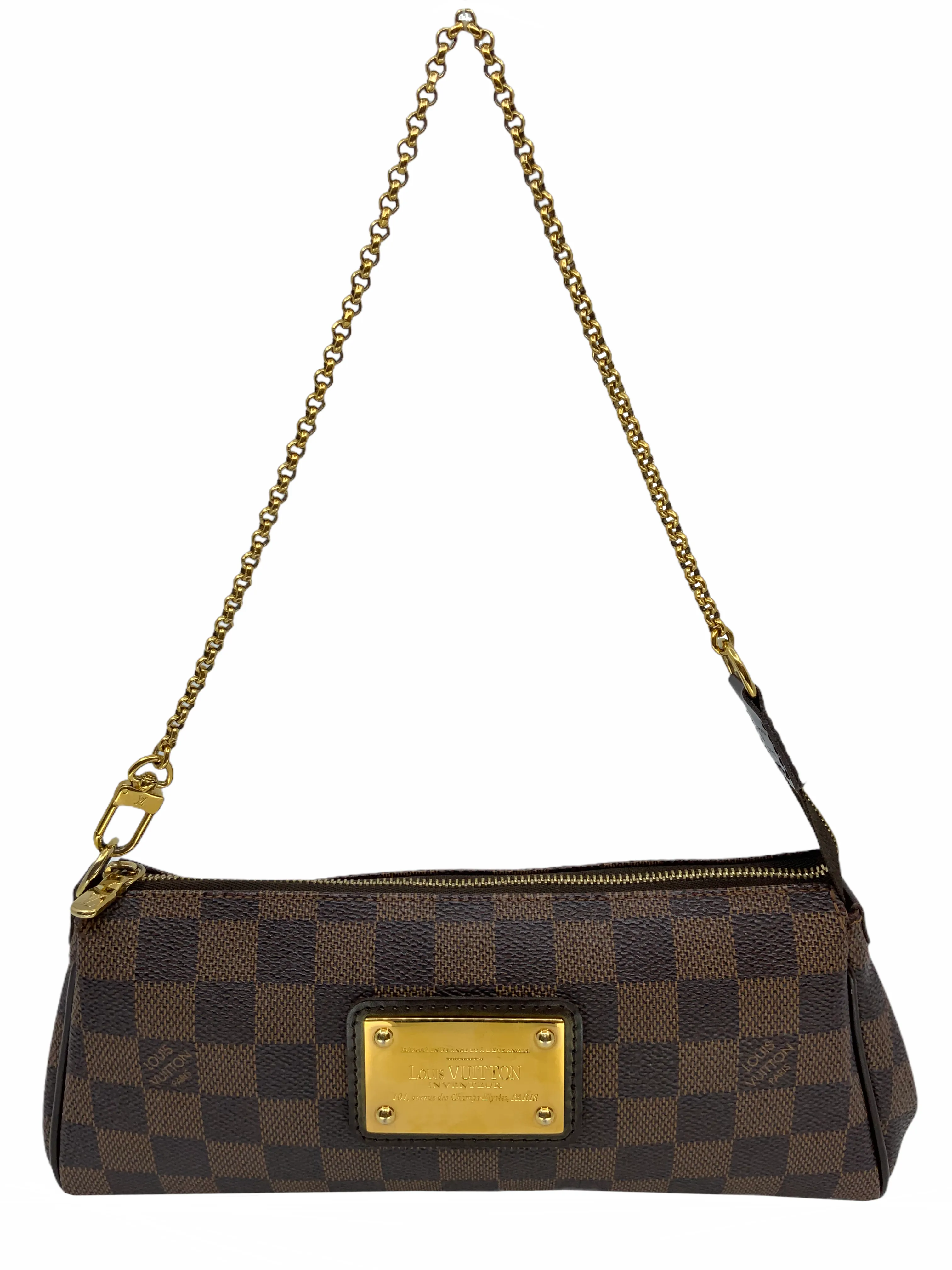 Louis Vuitton Damier Ebene Canvas Eva Clutch