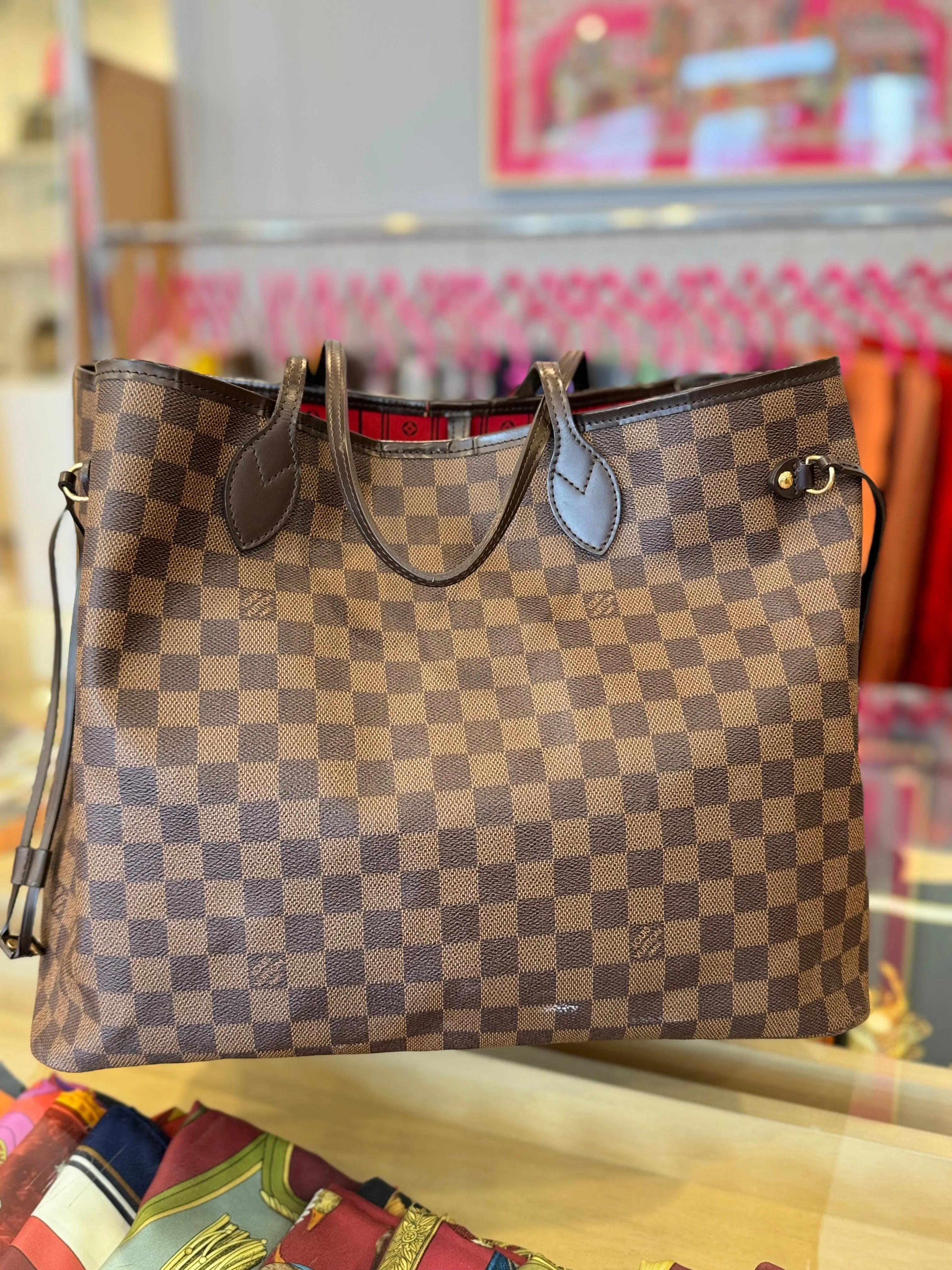 Louis Vuitton Damier Ebene Neverfull GM Bag