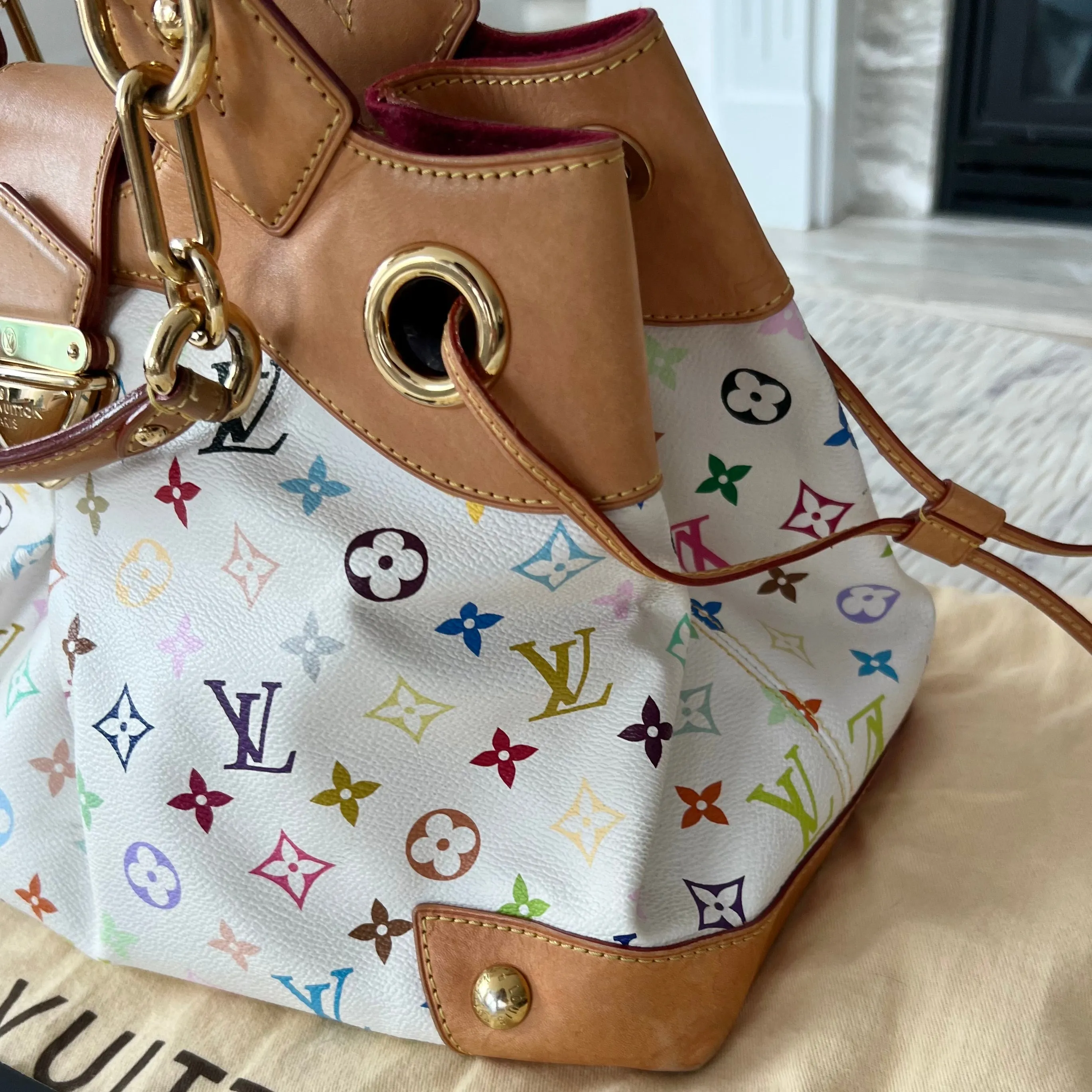 Louis Vuitton White Monogram Multicolore Ursula Bag