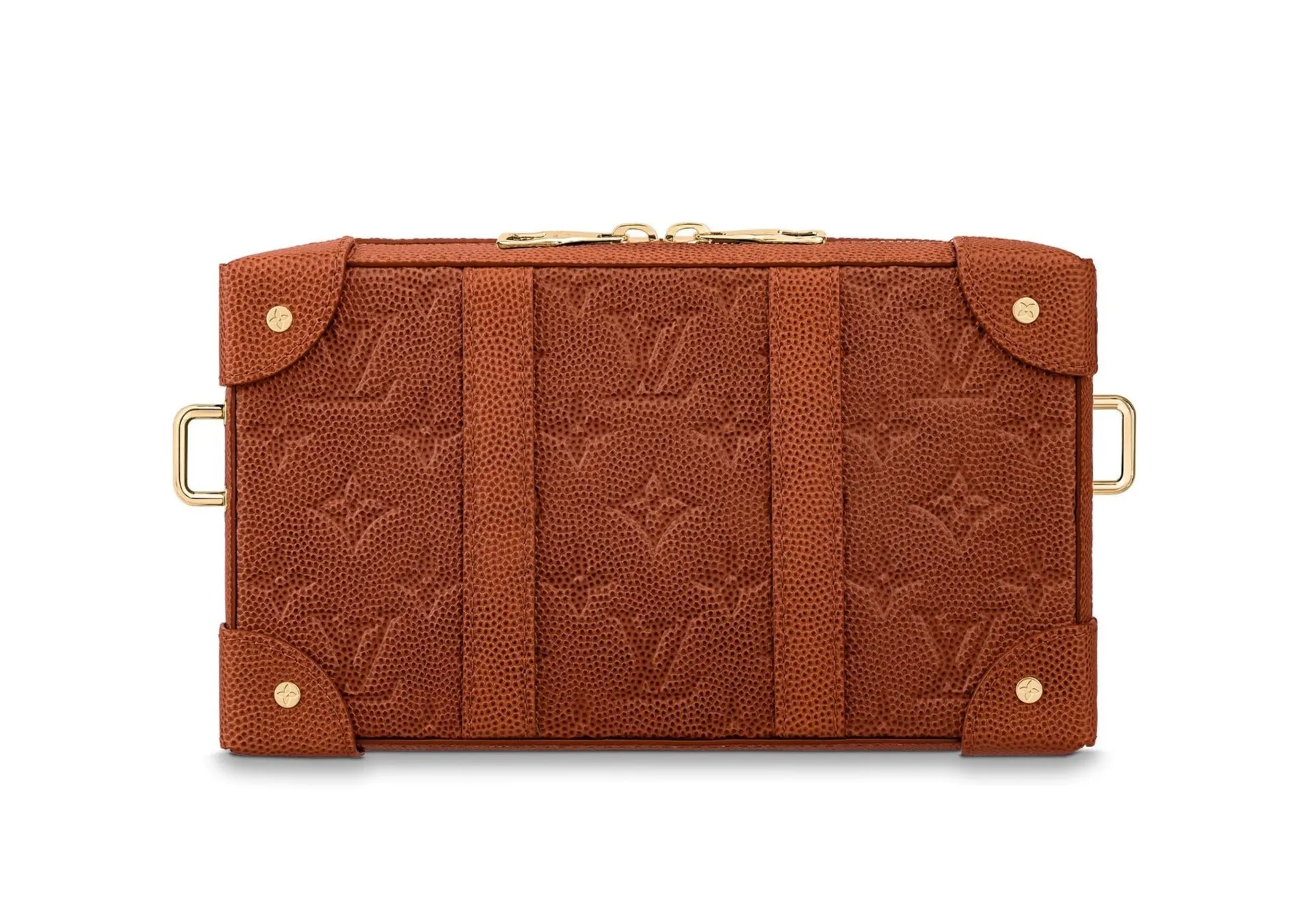 Louis Vuitton x NBA Soft Trunk Wallet Ball Grain Leather Brown