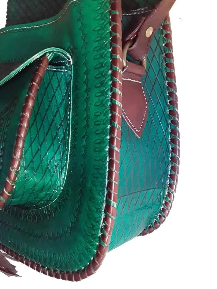 LSSAN Handbag - Emerald Green - Heart