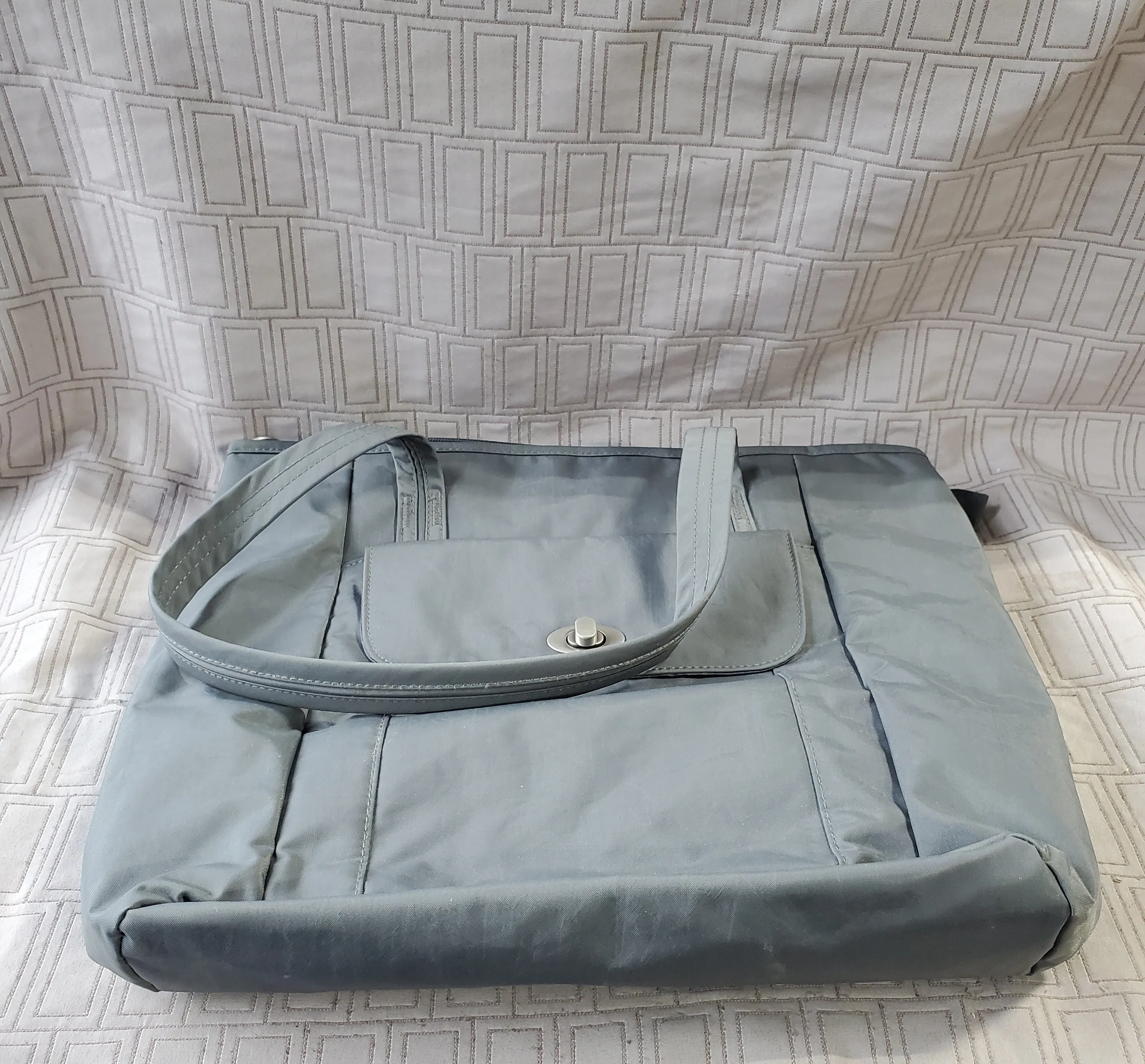 Magellan's Gray Nylon Tote Bag