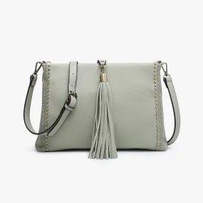 Marie Crossbody with Grommet Details and Tassel