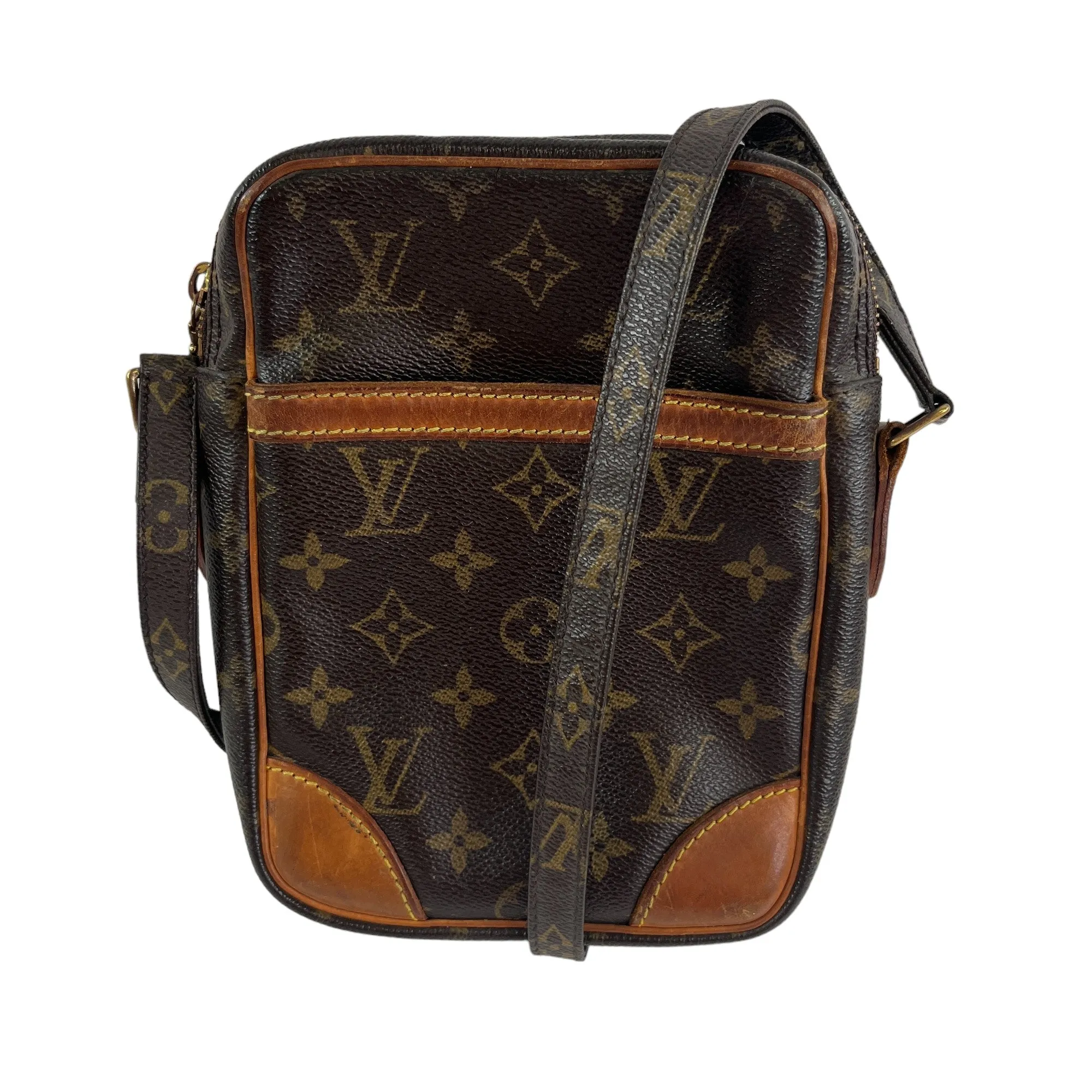 Men's Monogram Messenger Bag Brown