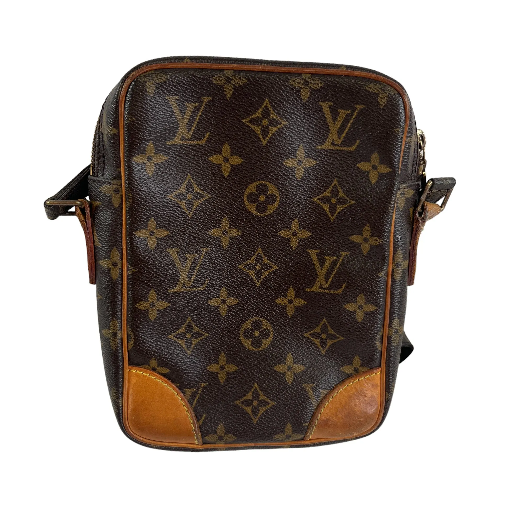 Men's Monogram Messenger Bag Brown