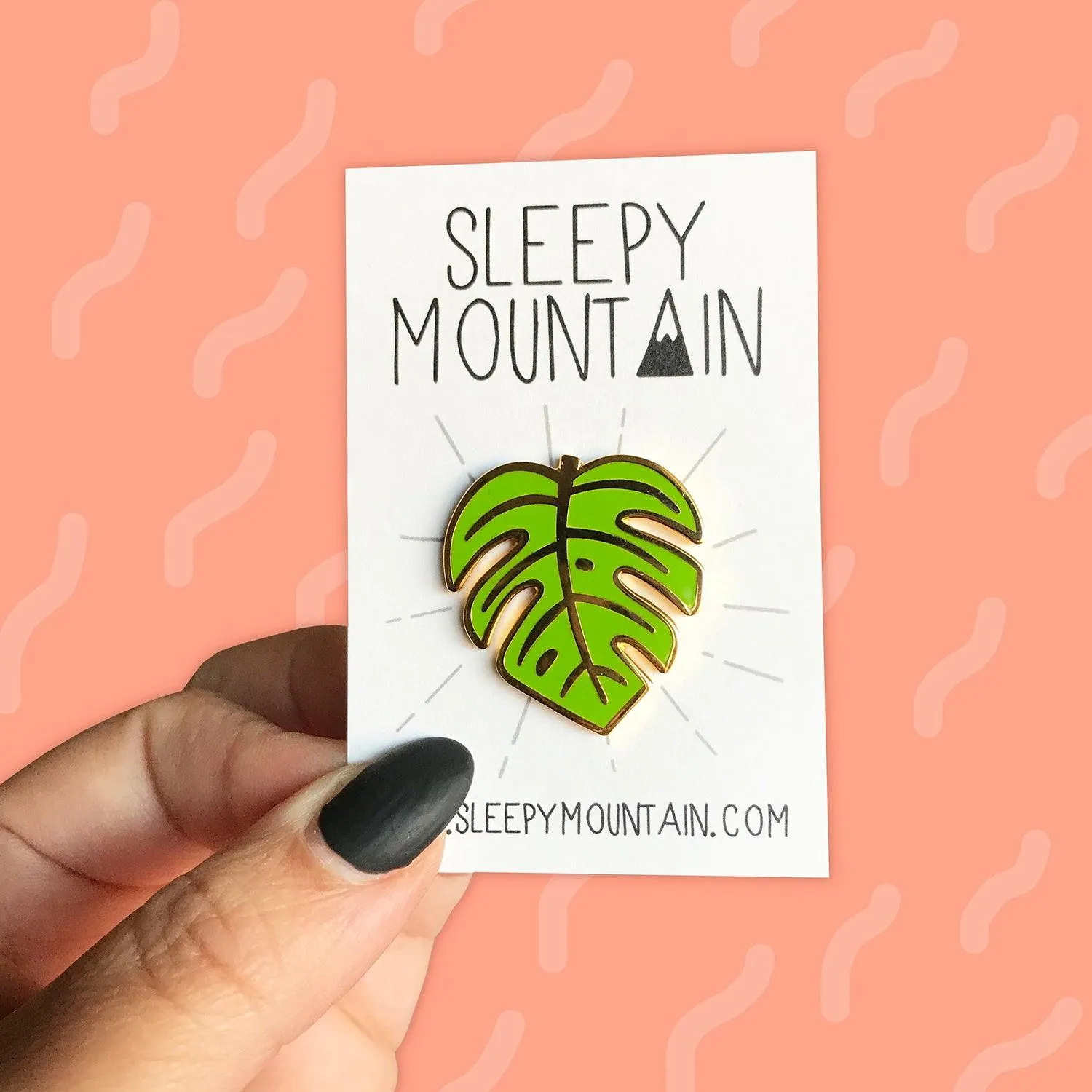 Monstera Leaf Enamel Pin