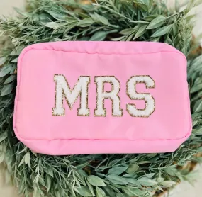 Mrs. Chenille Patch Nylon Pouch