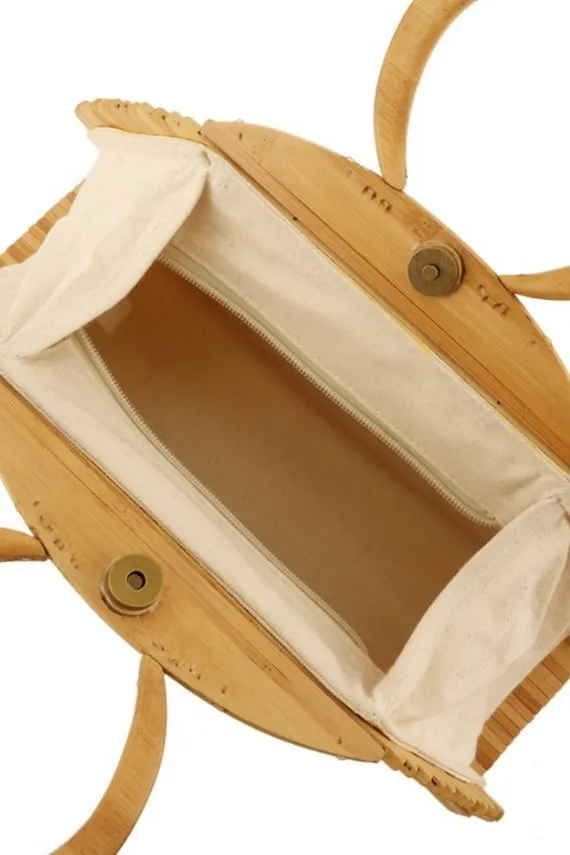 Natural Wooden Tote Bag