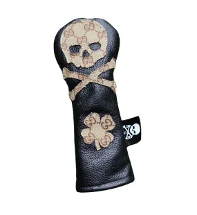 New! One-Of-A-Kind! Patchwork Project, Upcycled Gucci Skull & Bones Hybrid Headcover