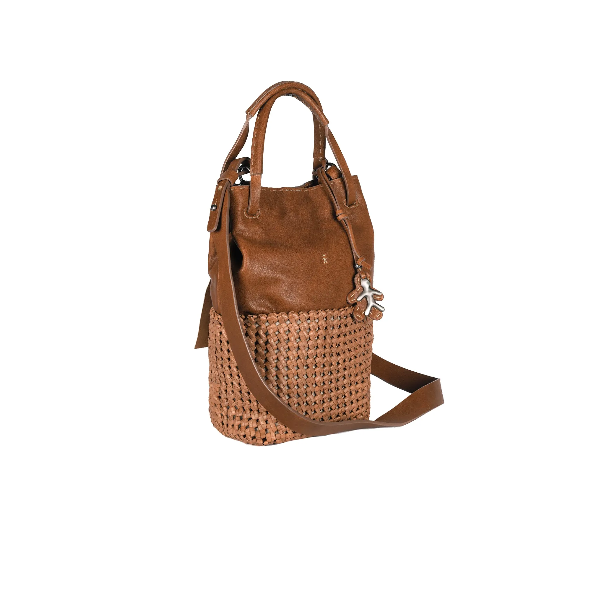 New Shopping Intreccio Crochet Cognac