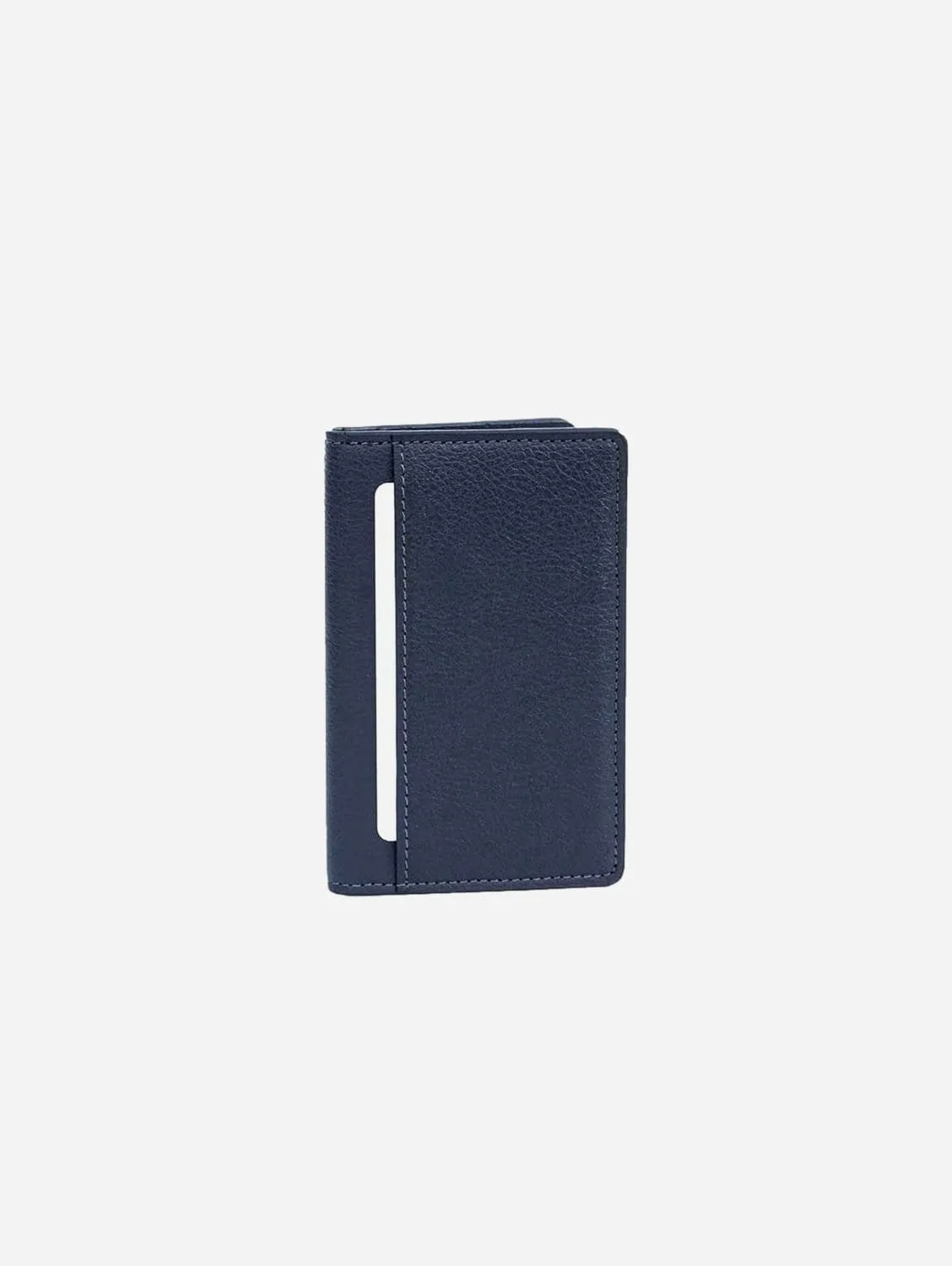 RFID Compact Apple Leather Vegan Wallet | Coastal Blue