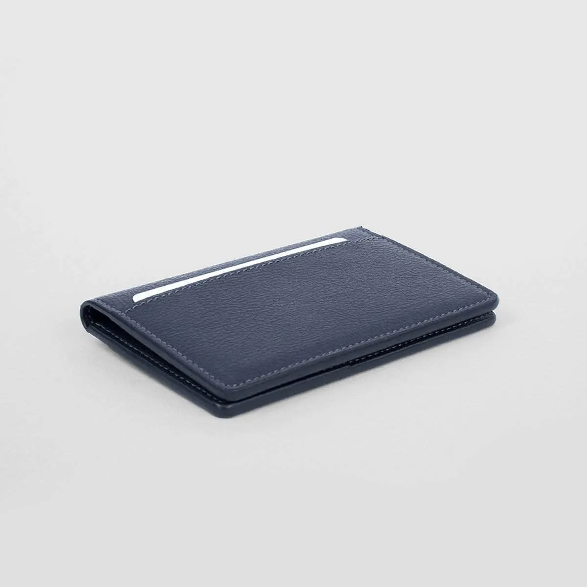 RFID Compact Apple Leather Vegan Wallet | Coastal Blue