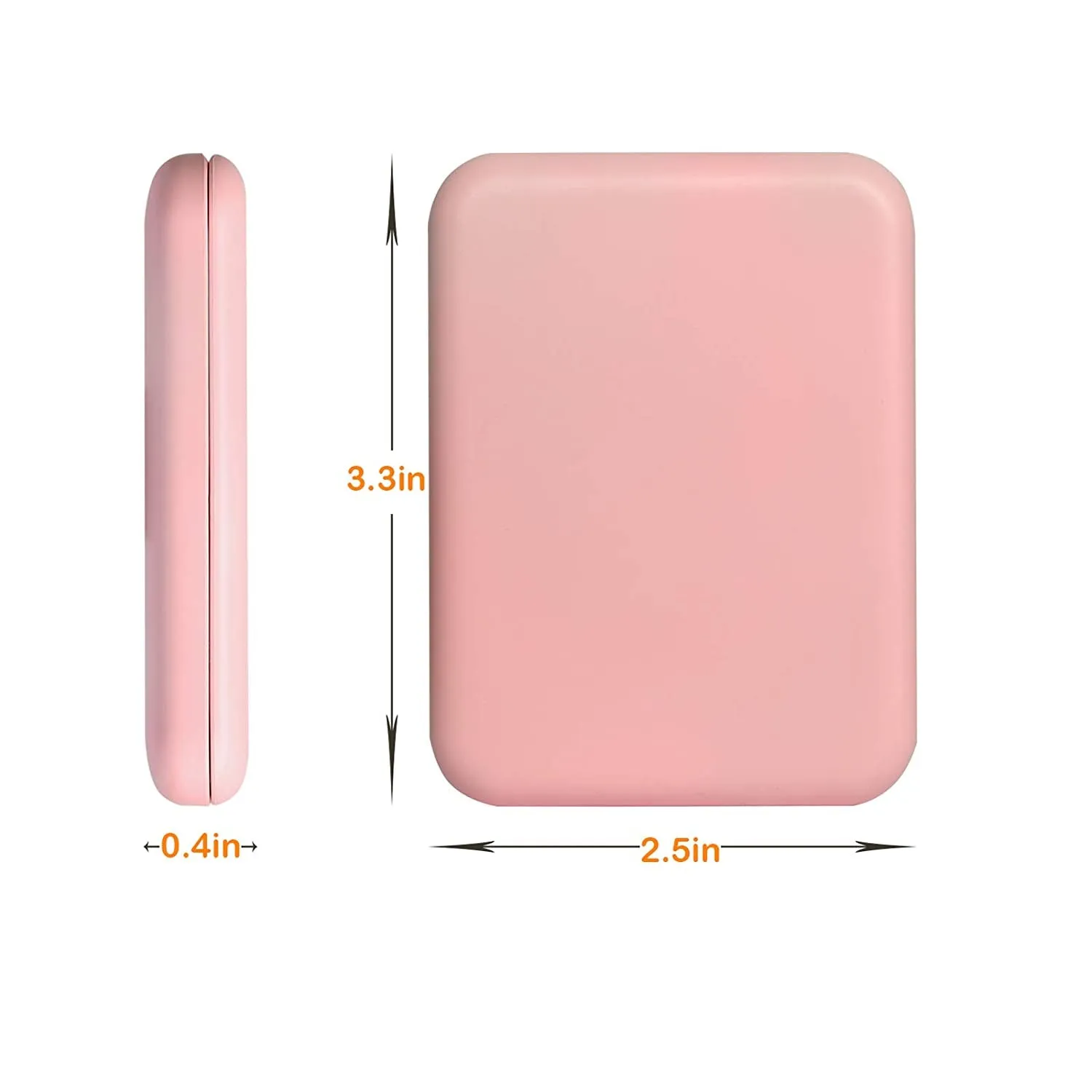 Spring Pocket Mirror, 1X/3X Magnification LED