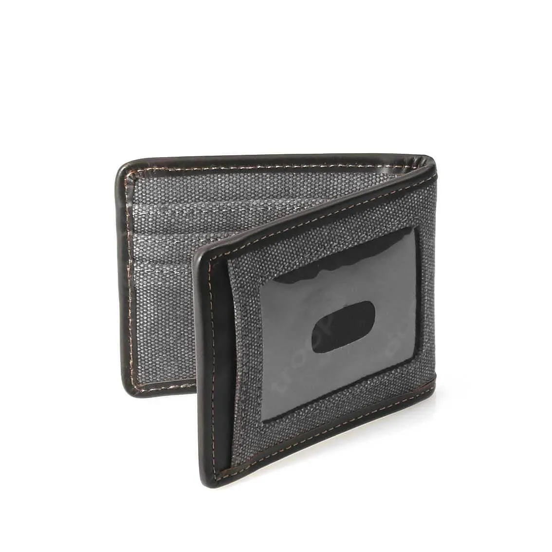 TRP0400 Troop London Accessories Canvas Bi-fold Wallet